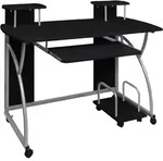 Vidaxl - Computertisch Schwarz 110x52x88,5 Cm Holzwerkstoff