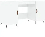 Schreibtisch Hochglanz-wei&szlig; 140x50x75 Cm Holzwerkstoff Vidaxl