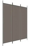 3-tlg. Paravent Anthrazit 150x220 Cm Stoff Vidaxl