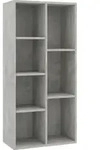 Vidaxl Book Cabinet Concrete Grey 50x25x106 Cm Engineered Wood