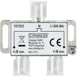 Schwaiger - Verteiler Vtf7822 531 2-fach 1x F Buchse Auf 2x F Buchse, D&auml;mpfung Max.