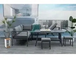 Gardissimo Alu Garten Ecklounge/ Sitzgruppe "christine", Grau