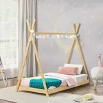 Kinderbett Tipibett Vimpeli 90x200 Cm Bambus [en.casa]