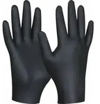 Gebol Einweghandschuhe Black Nitril L 80 St&uuml;ck Einmalhandschuh Gummihandschuh