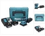 Makita Dbo 480 Rfj Akku Schwingschleifer 18 V 112 X 102 Mm + 2x Akku 3,0 Ah +