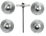Proxxon 28956 Radb&uuml;rste Edelstahl, 5 St&uuml;ck &Uuml;ck + 1 Tr&auml;ger