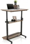 Arbeitstisch / Schreibtisch Workstation Ii 50 X 80 Cm Schwarz / Walnuss Hjh Office
