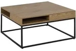 Willford Couchtisch 4 R&auml;ume Natur, Schwarz.