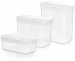 Emsa N1142700 Lebensmittelaufbewahrungsbeh&auml;lter Rechteckig Set 3,05 L Transparent,