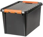 Smartstore Aufbewahrungsbox Pro 45 Mit Deckel 50 Liter 59 X 39 X 34 Cm, Schwarz