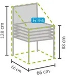 Schutzh&uuml;lle F&uuml;r Stapelsessel - 66 Cm