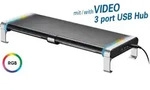 Mywall Ht42l Monitorst&auml;nder Mit Rgb-beleuchtung Auf Knopfdruck, Monitortr&auml;ger...