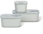 Mepal - Set Easyclip 3-teilig (2 X 450 Ml + 1000 Ml) - Nordic White