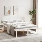 Vidaxl Bett F&uuml;r &Auml;ltere Menschen Wei&szlig; 120x200 Cm Aus Massivem Kiefernholz