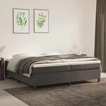 Bettgestell Ohne Matratze Dunkelgrau 200x200 Cm Samt Vidaxl