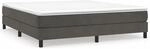 Bettgestell Ohne Matratze Dunkelgrau 180x200 Cm Samt Vidaxl
