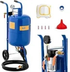 Msw - Druckluft Sandstrahlger&auml;t Mobil Sandstrahler Sandstrahlanlage 40 L 8,6...
