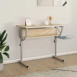 Vidaxl - Basteltisch Sonoma Eiche & Grau 110x53x(58-87) Cm Holzwerkstoff