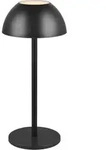 Akku Led Tischleuchte Ricardo Kabellos F&uuml;r Innen & Au&szlig;en, Schwarz - 30cm Klein