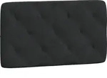 Kopfteil-kissen Schwarz 90 Cm Samt Vidaxl