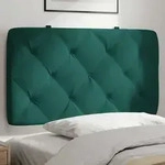 Kopfteil-kissen Dunkelgr&uuml;n 80 Cm Samt Vidaxl