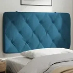 Kopfteil-kissen Blau 100 Cm Samt Vidaxl