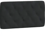Kopfteil-kissen Schwarz 100 Cm Samt Vidaxl