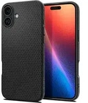 Spigen Liquid Air - Iphone 16 H&uuml;lle (matt Schwarz)