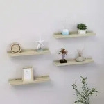 Wandregale 4 Stk. Sonoma-eiche 40x9x3 Cm Vidaxl