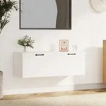 Wandschrank Wei&szlig; 100x36,5x35 Cm Holzwerkstoff Vidaxl