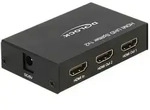 Video-audio-verteiler - Delock - Hdmi Uhd Splitter - 4k - 2 X Hdmi-ausgang - Schwarz