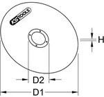 Ks Tools Hochleistungs-d&uuml;nntrennscheibe, &Oslash; 75 Mm, 1,5 Mm, 50er Pack