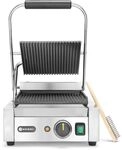 Kontaktgrill - Einzelversion, Oben Und Unten Gerillt, 230v/1800w, 310x426x(h)210mm -