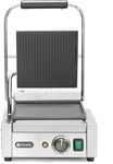 Hendi - Kontaktgrill - Einzelversion, Oben Gerillt, Unten Glatt, 230v/1800w,