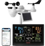 Vevor 7-in-1 Solarbetriebene Wlan-wetterstation, 7,5-zoll-farbdisplay,...