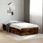 Bettgestell Mit Schubladen R&auml;uchereiche 90x190 Cm Holzwerkstoff Vidaxl