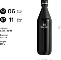 Stanley 1913 All Day Slim Trinkflasche Edelstahl 0.6l - Thermosflasche