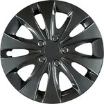 Cartrend Radzierblenden Storm 40 Cm (16 Zoll) Schwarz 4 St&uuml;ck