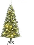 K&uuml;nstlicher Weihnachtsbaum 300 Leds & Kugeln Beschneit 240 Cm Vidaxl