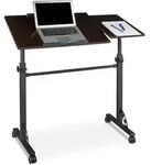 Laptoptisch H&ouml;henverstellbar, Hxbxt: 110x100x50 Cm, Holz, Rednerpult, Bremsbare