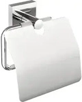 Ekkro Toilettenpapierhalter Mit Deckel, Verchromt - Wc-rollenhalter Zur