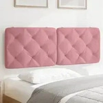 Kopfteil-kissen Rosa 140 Cm Samt Vidaxl 657210