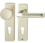Hoppe - Kurzschildgarnitur London 54/227k/202kp/ap/113 Aluminium F2 Pz Eckig
