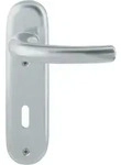 Hoppe - Kurzschildgarnitur T&ocirc;ky&ocirc; 1710/273kp Aluminium F1 Ob Abgerundet