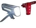Osram Automotive Fahrradbeleuchtung Set Race 100 Set Led Akkubetrieben Schwarz