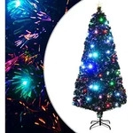 Vorbeleuchteter Weihnachtsbaum Mit St&auml;nder Und Led 180 Cm Glasfaser Vidaxl