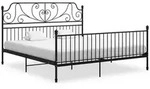 Bettgestell Schwarz Metall 180x200 Cm Vidaxl