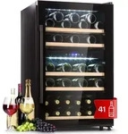 Klarstein - Weink&uuml;hlschrank, Getr&auml;nkek&uuml;hlschrank Schmal, 2 Zonen K&uuml;hlschrank Mit