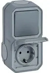 Legrand Frap Ssdo+wechsel Hz/vk Sl Gr (069746l Plexo New)