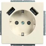 Busch Jaeger Schuko Usb Steckdose 20 Eucb2usb-82 Elfenbeinwei&szlig; Safety+ Mit 2...